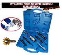 set di estrattori per cuscinetti boccole paraolio incassati ancoraggio 10 32 mm