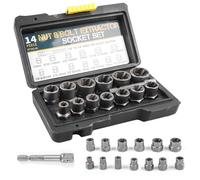 Set di estrattori per dadi, 14 pezzi, 6,35 - 19 mm, set di estrattori per dadi, set di attrezzi per la rimozione di viti danneggiate
