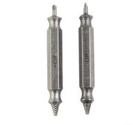 Set di estrattori per viti danneggiate per rimozione viti rotte, 2 pezzi in lega di acciaio con compatibilità con diametro vite 2-3 mm, punta da 0,9 mm, lunghezza 51 mm