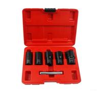 Set di estrattori per viti resistenti alla ruggine con cinque prese di precisione per dadi comuni spogliati sui veicoli passeggeri