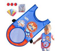 Set di etichette per palloncino cacciatore, gioco di palloncino cacciatore per - Set di palle da lancio e cattura all'aperto - Giocattolo portatile per palloncino con gilet appiccicoso per la scuola
