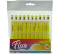 Set di Evidenziatori Office Box FLUO Giallo 10 Pezzi