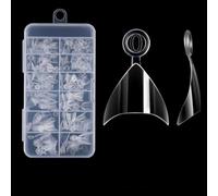 Set di extension corte semi-adesive per manicure, confezione da 120/240 pezzi