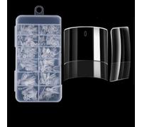 Set di extension corte semi-adesive per manicure, confezione da 120/240 pezzi