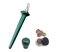 Set di eyeliner Arcbelle, kit di eyeliner a prova di smalto con crema nera e marrone, strumento di le anche in silicone, applicatore per il trucco a pennello in silicone, lungo durata (E1)