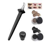 Set di eyeliner Arcbelle, kit di eyeliner a prova di smalto con crema nera e marrone, strumento di le anche in silicone, applicatore per il trucco a pennello in silicone, lungo durata (C1)