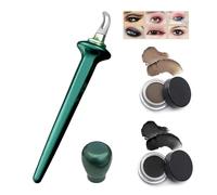 Set di eyeliner Arcbelle, kit di eyeliner a prova di smalto con crema nera e marrone, strumento di le anche in silicone, applicatore per il trucco a pennello in silicone, lungo durata (F1)