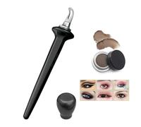 Set di eyeliner Arcbelle, kit di eyeliner a prova di smalto con crema nera e marrone, strumento di le anche in silicone, applicatore per il trucco a pennello in silicone, lungo durata (B1)