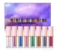 Set di eyeliner liquido con glitter lucente a lunga durata facile da applicare non appassisce secco rapido regalo per il trucco degli occhi può essere usato come o ombretto luminoso altamente saturo a