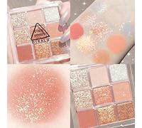 Set di fard da palpebra 9 colori glitterati Corpo Trucco Glitter Body Glitter Polvere Sequins Glitter Fard Paupières Sparkling Body Lunga Durata Mosseux Decorazione Viso