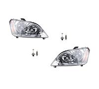 Set di fari alogeni adatto a Ford Focus C-Max Li Re con H7 H1 da 03-2007