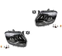 Set Di Fari Alogeni Compatibile Con Dacia Duster + Fari Fendinebbia + Lampadine