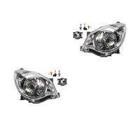Set Di Fari Alogeni Compatibile Con Opel Agila B 09/07- H4 Lampadine Fendinebbia