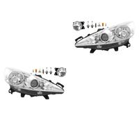 Set Di Fari Alogeni Compatibile Con Peugeot 207 02/06- H1 H7 H7 Fendinebbia