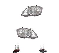 Set Di Fari Alogeni HB3 Cromati Per Toyota Auris Inclusi Lampadine
