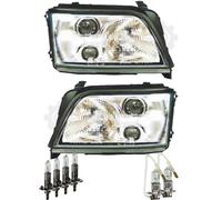 Set Di Fari Alogeni Per Audi A6 06.94-04.97 H1/H1/H3 Senza Motore Con NSW