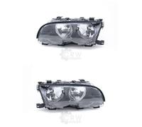 Set Di Fari Alogeni Per BMW 3 E46 Anno 09/01-03/03 H7/H7 Con Motore 55156492