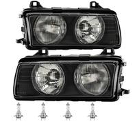 Set Di Fari Alogeni Per BMW 3 Serie E36 Anno 94-99 Inclusi Osram H7+H7