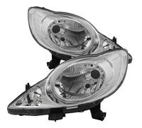 Set Di Fari Alogeni Per Peugeot 107 06.05 -> H4 Senza Motore GNL
