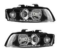 Set di fari alogeni principali anteriori sinistro e destro H7/H7 con portalampada per modello A4 8E2 B6 8E5