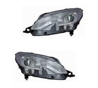 Set Di Fari Alogeni Sinistro E Destro H7/H7 Per Peugeot 2008