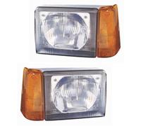 Set Di Fari Alogeni Sinistro E Destro R2 (Bilux) Per Fiat Panda Van
