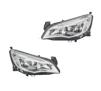 Set Di Fari Anteriore 12 V H7/H7 W21/5W FF Alogeno HELLA Per Ad Es. OPEL ASTRA