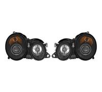 Set di fari anteriori design W208, ANGEL EYES 97-02 VETRO TRASPARENTE/NERO