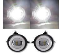 Set Di Fari Antinebbia LED Bianchi Per Mazda 2 07-15 Coppia Assemblaggio Lampada