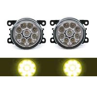 Set Di Fari Antinebbia LED Gialli Per Ford Focus 04-14 Lampade Sinistra Destra