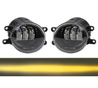 Set Di Fari Antinebbia LED Toyota Prius Triple Black Ultra Giallo 09-11 Coppia