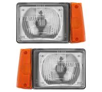 Set Di Fari Destra E Sinistra Gialla R2 O H4 Per Fiat Panda 141 141A