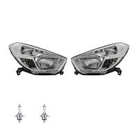 Set Di Fari Destro E Sinistro H4/P21W Per Dacia Lodgy Dokker Inclusi Lampadine