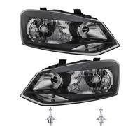 Set Di Fari Destro E Sinistro H4 Per VW Polo 6R 6C 6R_ Inclusi Lampadine Osram