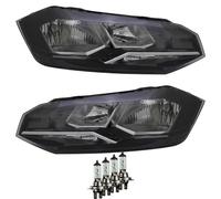 Set Di Fari Destro E Sinistro H7/H7 Per VW Polo AW1 BZ1 Inclusi Lampadine Osram