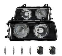 Set Di Fari Destro E Sinistro Per BMW E36 90-94 Inclusi Philips H1+H1+Motore