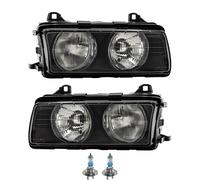 Set Di Fari Elettrici Inclusi Lampadine OSRAM H7 Per BMW 3 Serie Cabriolet E36