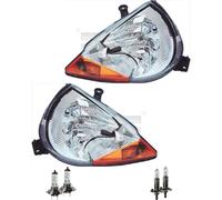 Set Di Fari Gialli H1/H7 Per Ford KA RB_ Street RL2 Inclusi Lampadine Osram