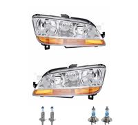 Set Di Fari Gialli Inclusi Lampade OSRAM H7 H1 Con Nebbia Per Fiat Idea 350