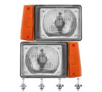 Set Di Fari Gialli R2 O H4 Per Fiat Panda 141 141A Inclusi Lampadine Osram