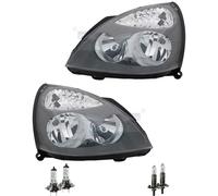 Set Di Fari Grigi H1/H7 Per Renault Clio II BB_ CB_ SB0/1/2_ Inclusi Lampadine