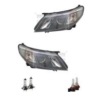 Set Di Fari H7/H9 Per Saab 9-3 Cabriolet YS3F Inclusi Lampadine Osram