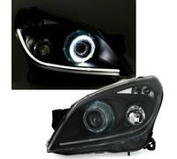 Set di fari in nero per Opel Astra H tutti con alogena EAGLE EYES H9