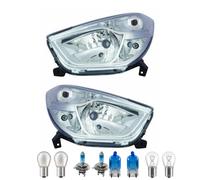 Set Di Fari Inclusi Lampade Premium Per Dacia Dokker JS Con Luce Diurna