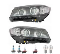 Set Di Fari Neri Inclusi Lampadine OSRAM H7 H9 Con Motore LWR Per KIA Sorento