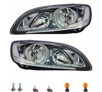 Set Di Fari Neri Inclusi Lampadine OSRAM H7 H9 Per Volvo V60 155 157 S60 II