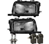Set Di Fari Per Audi 80 B4 8C Anno 91-96 Osram H4 Inclusi Motori Per Lwr