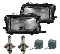 Set Di Fari Per Audi 80 B4 8C Anno 91-96 Philips H4 Inclusi Motori Per Lwr
