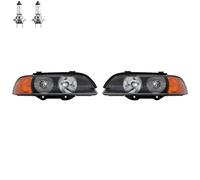 Set Di Fari Per BMW 5 Serie E39 95-00 Con Indicatori FF+H7+HB3