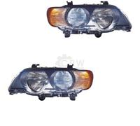 Set Di Fari Per BMW X5 E53 Anno 99-03 Con Indicatori (Bianco) H7+HB3 M36